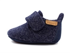 Bisgaard blue hjemmesko med velcro